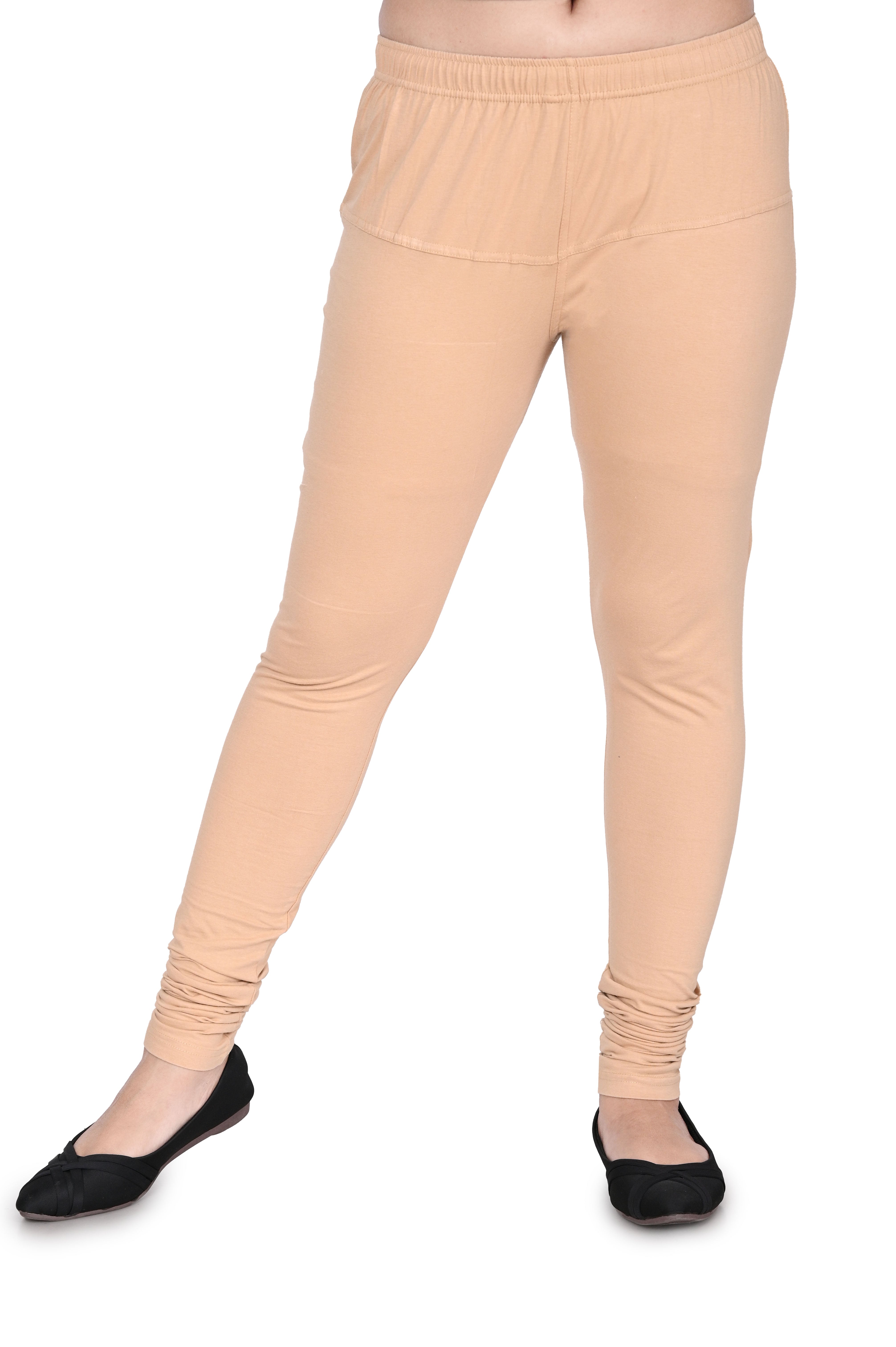 Buy 1LY GARMENTS, WOMENS SUPER SOFT LEGGINGS IN COTTON LYCRA COMBO PACK OF  3 (TURQ, SKIN, ORANGE) at